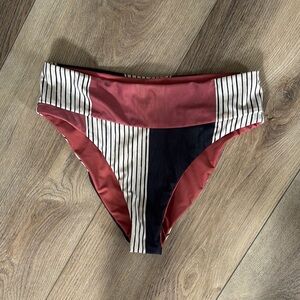 Rip Curl Red and Black Cheeky Bikini